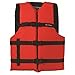 ONYX General Purpose Boating Life Jacket, Adult Oversize Size (40"-60"), Red primary