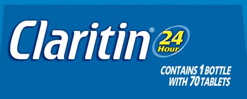 Claritin 24 Hour Allergy Medicine, Non-Drowsy Prescription Strength Allergy Relief, Loratadine Antihistamine Tablets, 70 Count