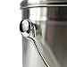 Abakoo Stainless Steel Compost Bin - 1.3 Gallon Premium Grade 304 Stainless Steel Kitchen Composter - Includes 4 Charcoal Filter, Indoor Countertop Kitchen Recycling Bin Pail