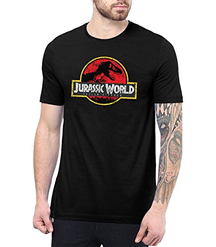 Mens jurassic world fallen kingdom t shirt | light distressed, xl
