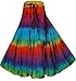 Agan Traders Women's 2024 Fall Tie-dye High Waistband Bohemian Maxi Skirt - A Line Flared Long Skirts for Women