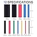 560PCS Heat Shrink Tubing 2:1, LotFancy Electrical Wire Cable Wrap, 12 Sizes Heat Shrink Tube Kit, 5 Colors Electric Insulation Tube Assortment with Storage Box