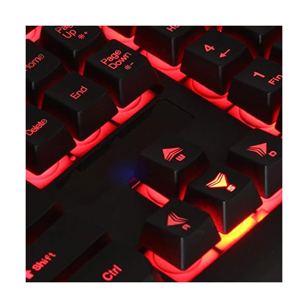 CiT Avenger Gaming Keyboard and Mouse, 3 Colour Mode, LED Backlight, Gaming Keys, Multimedia Functions, USB, For Rapid…