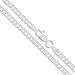 Sterling Silver Italian Curb Chain 2mm Solid 925 Italy 2 Sided New Necklace 24