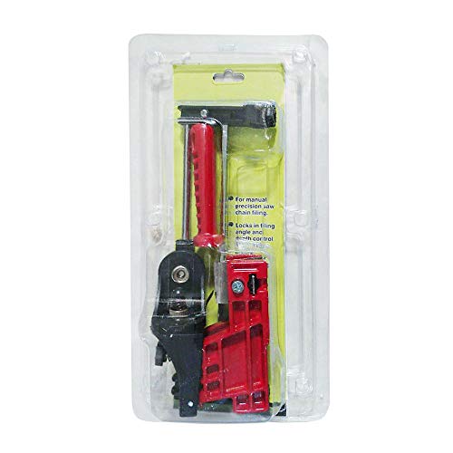 PROMOTOR Bar-Mount Chain Saw Sharpener, Manual Chainsaw Sharpening Filing Guide Bar