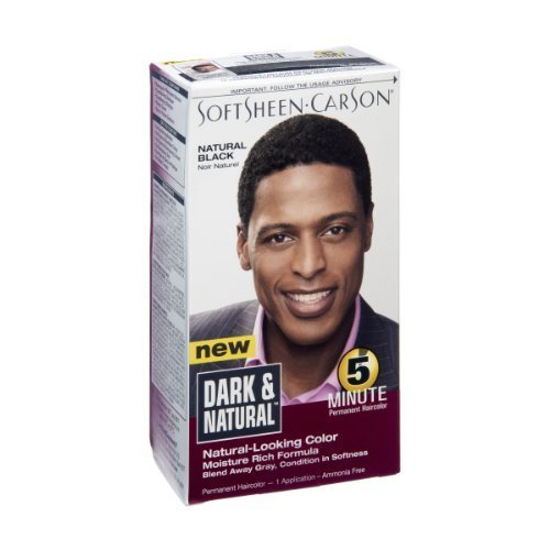 Dark & Natural Color Men Natural Black (2 Pack)