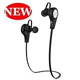 Bluetooth Headphones, Joruby Sports Wireless Earbuds Stereo Headphones Apt-X HD Stereo V4.1 Earphones for Sports Gym Running Workout Travel with Mic,Noise Cancelling Bluetooth Headset Earphones