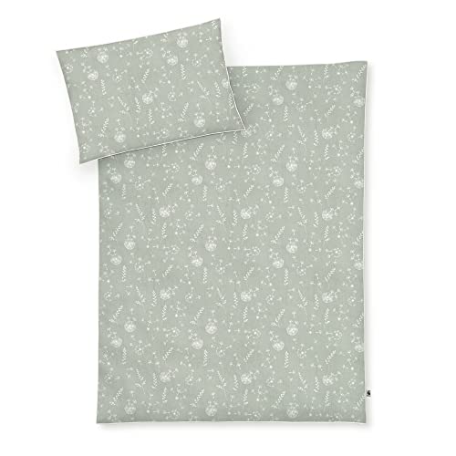 Julius Zoellner Childrens Bed Linen 100% Organic Cotton Standard 100 by Oeko-Tex, Made in Germany, Size 100 x 135 + 40 x 60 cm, Wildflower