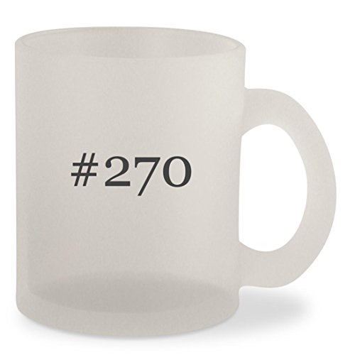 #270 - Hashtag Frosted 10oz Glass Coffee Cup Mug