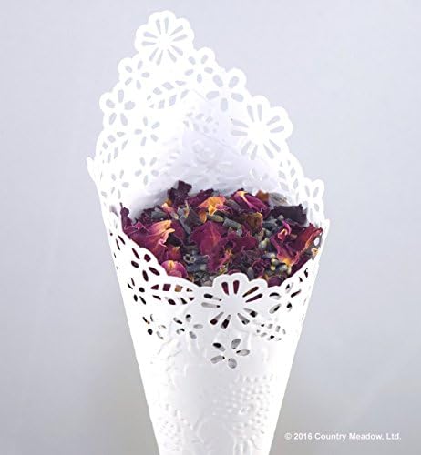 Wedding Confetti Cones with Lavender and Red Rose Petals ~ Eco-Friendly ~ Gorgeous ~ As low as $4.95 each!