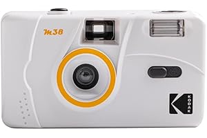 Kodak M38 35mm Film Camera - Focus Free, Powerful Built-in Flash, Easy to Use (Clouds White)