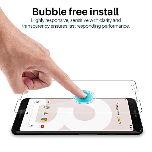 image for [3 Pack] LK Screen Protector for Google Pixel 3, Tempered Glass [HD-Cl