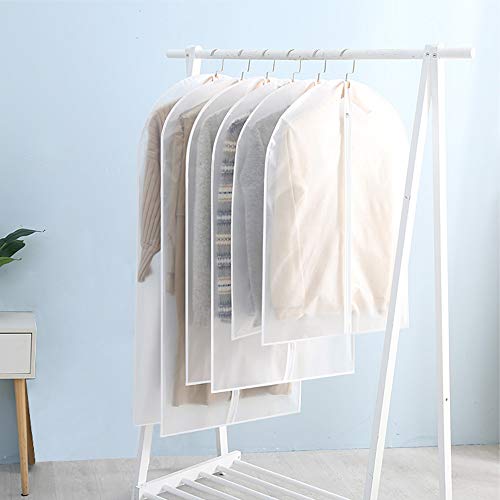 Refrze Moth Proof Garment Bags,Garment Cover,8 Pack Clear Garment Bags