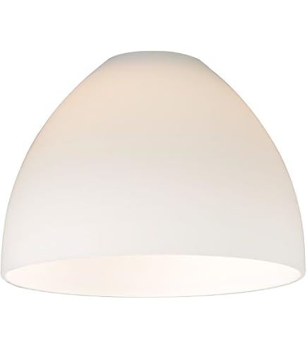 B & P Industrieschirm Aus Metall, Weiß, Porzellan-Emaille-Finish - Ø18.4cm, Höhe 10.2cm