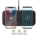 ZENS Dual Wireless Phone Charging Pad - Qi Charging Pad with 2X 15 Watt Power Output - Supports Samsung Fast Charging - Works Qi Enabled Devices - includes AC/DC Adapter - Black