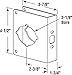 Prime-Line U 10745 Brass Lock and Door Reinforcement Plate for 1-3/4 In. Thick Doors, Bronze Finish (Single Pack)