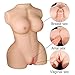 Rzoeox Sex Doll Male Masturbator, 3D Lifelike Torso Toys with Vagina and Anal for Men Masturbation, TPE Dolls with Metal Skeleton - (15 x 9.5 x 5in, 11LB)
