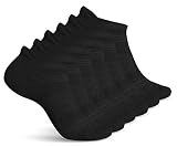 Running Socks for Men - Men's Athletic Ankle Socks - No Show Low Cut Cushioned Performance Sports Tab Socks with Arch Support for Hiking, Workout and More - Soft & Comfortoble Fit - 6 Pack