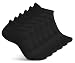 Running Socks for Men - Men's Athletic Ankle Socks - No Show Low Cut Cushioned Performance Sports Tab Socks with Arch Support for Hiking, Workout and More - Soft & Comfortoble Fit - 6 Pack