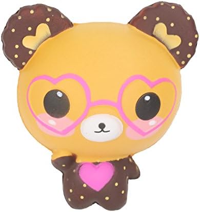 Slow Rising Squishes Toys Glasses Bear Stress Relief for Kids Adults