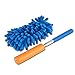 Microfiber Mini Telescoping Duster - 2 Pack (Blue) | 30 inch Extendable Handle | Machine Washable | No Fraying