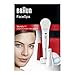 Braun FaceSpa 852 Women's Miniature Epilator, Electric Hair Removal, with 2 Facial Cleansing Brushes, Beauty Pouch and Stand