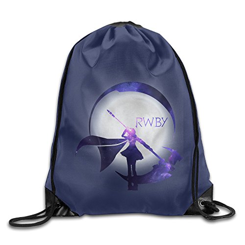 AK79 Large Capacity Starry Crescent Sky Ruby Rose Logo Drawstring Backpack White