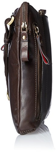 Visconti Buffalo Leather Messenger Bag Shoulder Crossbody Bag Handbag, Brown, One Size