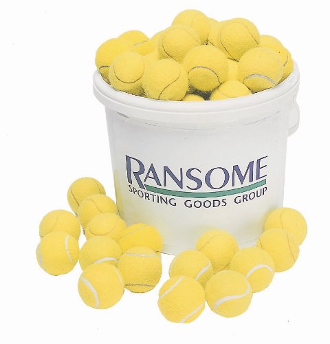Ransome Sporting Goods 96 Tennis Ball With Bucket - Green/ White