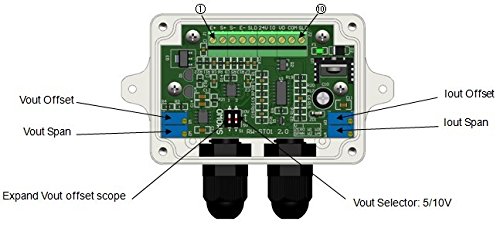 CGOLDENWALL RW-ST01A Load Cell Sensor Amplifier Transmitter Strain Gauge Amplifier Transducer Sensitivity 2.0mV/V±10% (Output Signal:0-10V) - Thumbnail 4