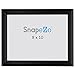 SnapeZo Photo Frame 8x10 Inches, Black 1 Inch Aluminum Profile, Front-Loading Snap Frame, Wall Mounting, Sleek Series