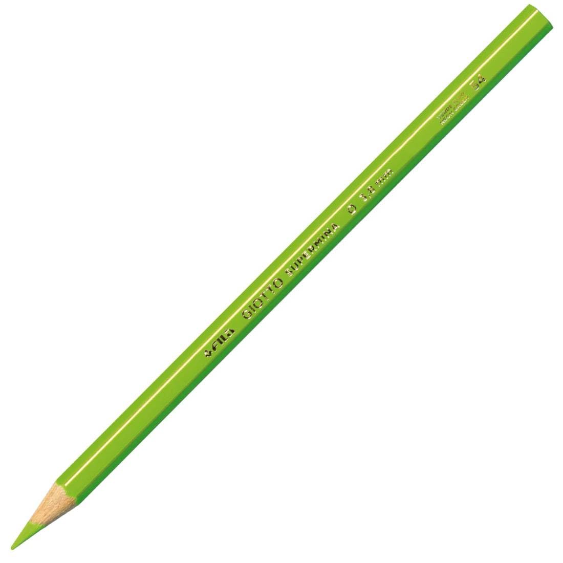 Giotto Supermina Coloured Pencils - Set of 12 neon green