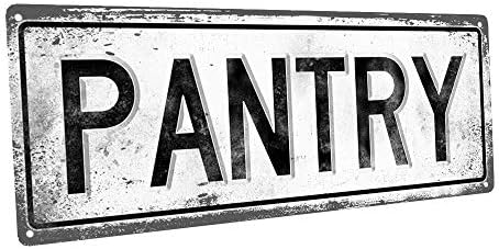 Pantry Metal Street Sign Vintage Retro Amazon Co Uk Kitchen Home