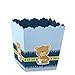 Big Dot of Happiness Boy Baby Teddy Bear - Party Mini Favor Boxes - Baby Shower or Birthday Party Treat Candy Boxes - Set of 12