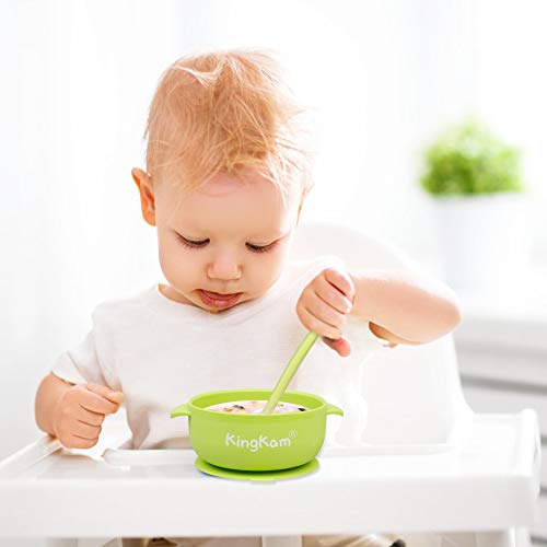 2 Pack Baby Bowls, Best Suction Bowls for Baby Toddler selfFeeding