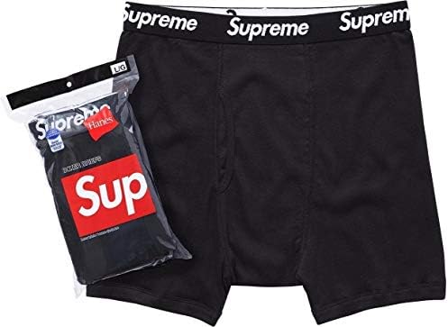 Legend Products Supreme Letters Logo Boxer Briefs (1 Boxer Brief) Black Size Small Medium Large