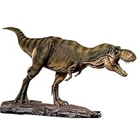 W-Dragon Studio 1/35 Scale Tyrannosaurus Rex T-Rex with Base Statue Realistic 12.6" Large Jurassic Dinosaur Figure Resin Model Animal Toys Collector Decor Gift for Adult