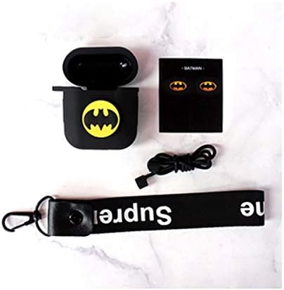 Kaiyitong Airpods Earphone Set, Batman Devil Corner Protector airpods2 Anti-Lost Anti-Fall Set, a Variety of Patterns Available fine (Style : A1)