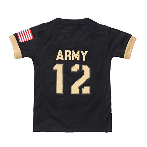 FAST ASLEEP NCAA Boys Toddler/Junior Football Uniform Pajamas, 6T, Black/Vegas Gold