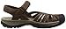 KEEN Women's Rose Leather Sandal, Dark Earth/Brindle, 7 M US