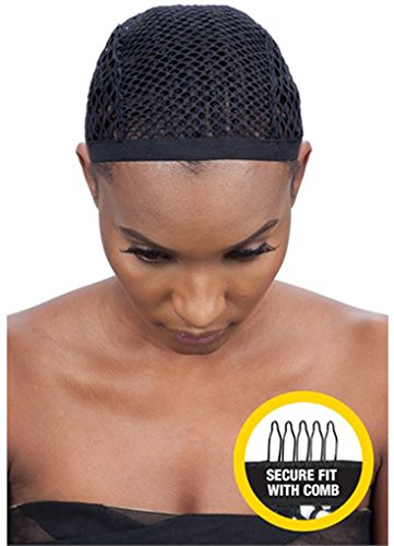 Shake N Go Freetress Crochet Wig Cap with Combs Diamond Shape Net (2 Pack)