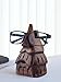 The StoreKing Wooden Eyeglass Spectacle Holder Handmade Nose Shaped Stand for Office Desk Home Decor Gifts (Beard Design)
