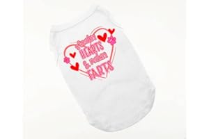 HOUSE OF FURBABY Stealin' Hearts & Makin' Farts Valentine Dog Shirt, Funny Valentine's Day Dog Shirt, Valentine Shirt for Dogs, Valentine's Day Shirt for Dogs, Clothes for Pets (5XL 70-90 lbs)