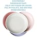 Ymeibe Wheat Straw Plastic Plates 4-Pack Reusable Lightweight Unbreakable Degradable Plates Healthy BPA Free Microwave Safe Plates 7.8 inch