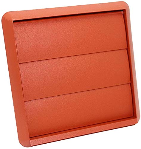Gravity Grille 100mm / 4" Terracotta External Exterior Ducting Air Vent Round Spigot & Shutters