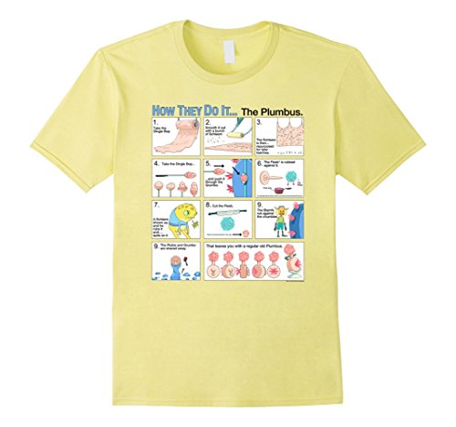 Mens Rick & Morty How They Do It...The Plumbus. Large Lemon