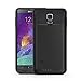 PowerBear Samsung Galaxy Note 4 Battery Case [4500 mAh] High Capacity External Battery Charger for Note 4 (Up to 140% Extra Battery) - Black [24 Month Warranty & Screen Protector Included]
