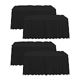 4 Pack Table Skirt 29 in x 14 ft Tablecloth
