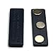 24 Sets of DIY Magnetic Name Badges w/CMS Magnetics 3Mag-1 Badge Magnets - Top Loading Premium Plastic Badge Holders (3