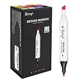 Fabric Markers Permanent (Pack of 12 PENS) Dual Tip Fabric & DIY Marker Set-Double-Ended Fabric Markers with Chisel Point and Fine Point Tips- Perfect for Writing on Clothes, Clothing, Jeans, Pants